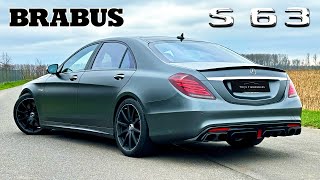 BRABUS 650  S63 AMG W222  REVIEW on AUTOBAHN [upl. by Asseret]