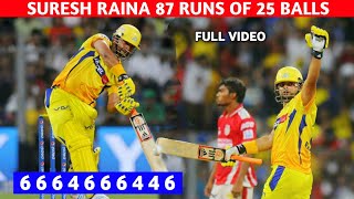 Suresh Raina 87 Runs Of 25 Balls vs KXIP Full Highlights•CSK vs KXIP IPL 2014 Qualifier 2 Highlights [upl. by Yerahcaz]