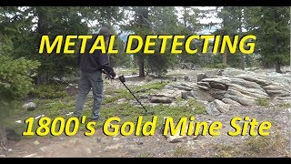 Metal Detecting Old Colorado Gold Mining Sites [upl. by Lesak596]