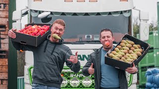 Wij peren ‘m met Groda AGF naar de reusachtige Stena Line Ferry 🍎🍐 [upl. by Lauree257]