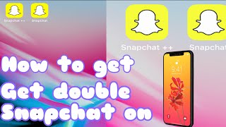 How to have 2 Snapchat accounts on 1 iPhone IOS 11 [upl. by Eenor]