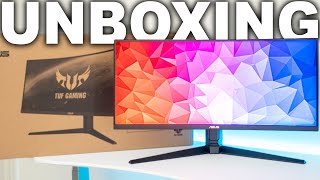 Unboxing the ASUS TUF Gaming VG34VQL1B 34quot Ultrawide [upl. by Hickey]