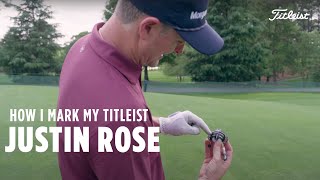 Justin Rose  A Closer Look at his Titleist Pro V1x [upl. by Nolasba]