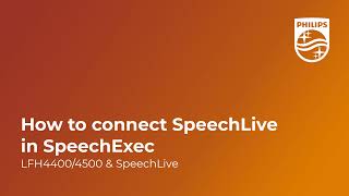 Connect SpeechExec to SpeechLive [upl. by Prosser986]