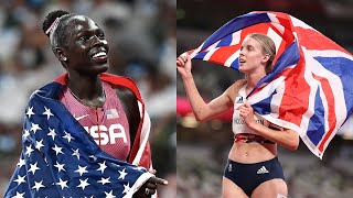 Keely Hodgkinson on facing Athing Mu in the Olympic 800m final [upl. by Laddy]