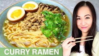 REZEPT Curry Ramen  Japanische Nudelsuppe selber kochen  mit original Sapporo Ramen Nudeln [upl. by Ahsienal]