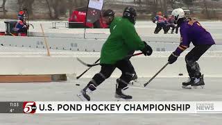 US Pond Hockey Championships underway [upl. by Eybbob]