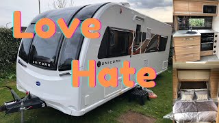 Bailey Unicorn 5 Cabrera Caravan Review 6 Months  2500 Miles [upl. by Coombs214]