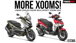 Hero Adds Xoom 160 amp Xoom 125R to its lineup  First Look  EICMA 2023 on PowerDrift [upl. by Broek]