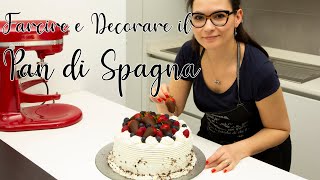 Come FARCIRE e DECORARE il PAN di SPAGNA fatto in casa [upl. by Eelynnhoj744]