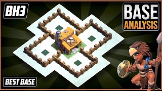 THE BEAST BH3 TROPHYdefense Base 2023 Builder Hall 3 Trophy Base Design with Copy Link  COC [upl. by Aekahs]