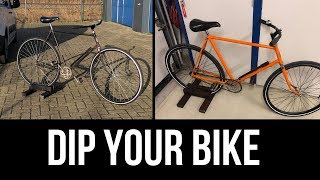 Single speed fiets spuiten met Plastidip  DipYourBike [upl. by Eidok201]