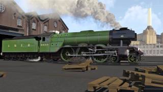 Flying Scotsman Steam Engine 3D Animation [upl. by Eisserc995]