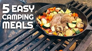 5 Easy and Delicious Camping Meals  Camping Food and Camp Cooking for Beginners  Camp Food Ideas [upl. by Einnaj]