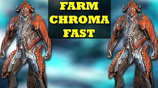 How To Farm Chroma In Warframe  Under 1 Minute Farming Guide [upl. by Nomzzaj]