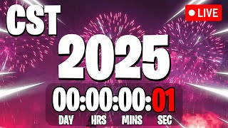 NEW YEARS 2025 COUNTDOWN LIVE 🔴 247 amp Central Standard Time CST New Year Countdown [upl. by Brottman]