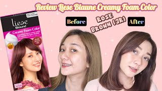 REVIEW LIESE BLAUNE CREAMY FOAM COLOR ROSE BROWN 3R [upl. by Aglo]