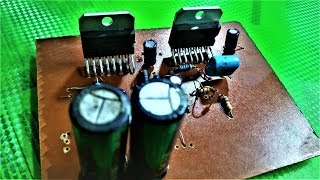 TDA7294 Bridge cct  Journey of a Cu Board to Amplifier [upl. by Ahsenaj]