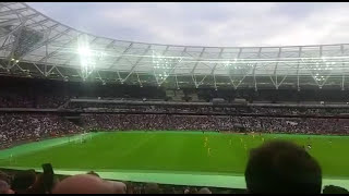 54000 West Ham fans singing Bubbles in the First Game at the London Stadium [upl. by Aibsel]