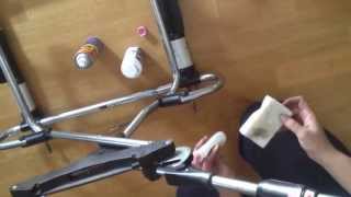 Stroller Maintenance How to Remove Rust and Clean Stroller Chassis DIY Fast and Easy [upl. by Darcey]