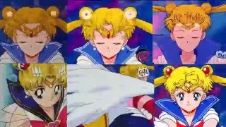 Sailor Moon English opening intro comparison fanmades [upl. by Annaitsirhc]