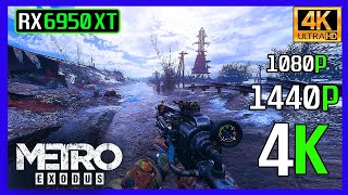 RX 6950 XT  Metro Exodus Tested in 1080p 1440p 4k  DLSS Raytracing on  off ULTRA Settings [upl. by Henry]