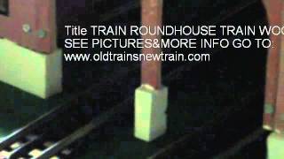 TRAIN ROUNDHOUSE TRAIN WOODEN ROUNDHOUSE O SCALE KIT [upl. by Roselyn472]