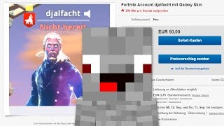 Alphastein verkauft seinen Galaxy Skin für 50€     in Fortnite [upl. by Eireva]