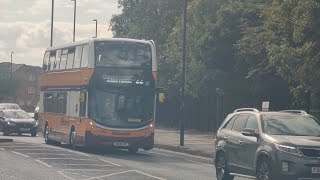 Buses in Killingworth Byker and Wallsend  Trains at Forest Hall [upl. by Newnorb]