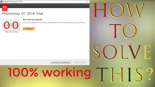 How To Fix quot Photoshop Cc Trial Has Expired quot  Photoshop Trial Expired Fix [upl. by Adaurd831]