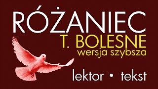 Różaniec  Tajemnice BOLESNE  wersja SZYBSZA [upl. by Anidene]