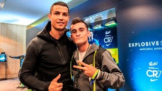 CRISTIANO RONALDO amp DELANTERO09  CARA A CARA EXCLUSIVO CON CR7 [upl. by Nosam232]