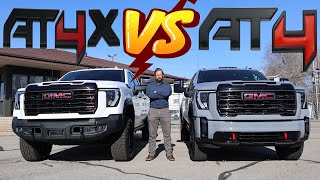 2024 GMC Sierra HD AT4X vs 2024 GMC Sierra HD AT4 Which 100000 Truck Is Best [upl. by Chloris355]