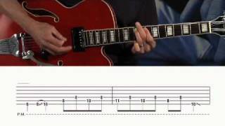 Brian Setzer Orchestra quotJump Jive an Wailquot Guitar Lesson  GuitarInstructorcom excerpt [upl. by Lednam425]