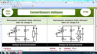 REDRESSEMENT MONOPHASÉ DOUBLE ALTERNANCE CHARGE RE [upl. by Airoled452]