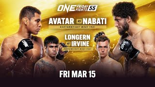 ONE Friday Fights 55 Avatar vs Nabati [upl. by Llewoh]