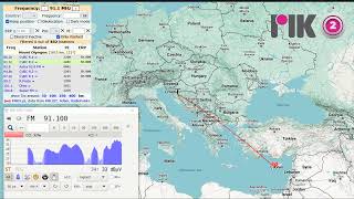 Sporadic E FM DX  Cyprus  CyBC RIK Radio 2  received in Bosnia 11062024 [upl. by Stevie982]