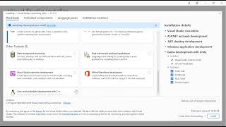 install visual studio components for c development home lab [upl. by Jurdi]
