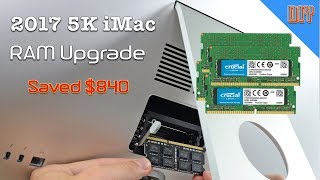 How To Upgrade 2017 5k iMac RAM to 64GB amp Saved 840  2018 [upl. by Mehala]