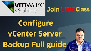 VMware Troubleshooting  How to configure vCenter Server Backup Step by step guide [upl. by Ralleigh]