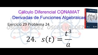 2924 Cálculo Diferencial CONAMAT Derivadas algebraicas Ejercicio 29 Problema 24 [upl. by Tiedeman989]