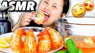 ASMR SEAFOOD BOIL JUMBO SHRIMP EATING SOUNDS NO TALKING 먹방 EATING SHOW [upl. by Rodolphe]