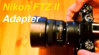 Nikon FTZ II adapter with the black Z fc [upl. by Ainezey]