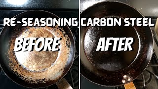 Matfer Bourgeat Carbon Steel Pan Seasoning  Tool Tips  Kitchen Alchemy [upl. by Morgun233]