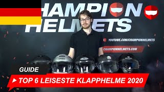 Top 6 Leiseste Klapphelme im Straßentest 20192020  ChampionHelmetscom [upl. by Ydennek]