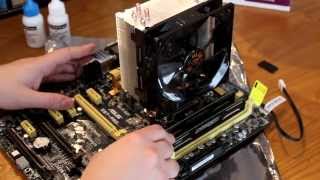 How to install a Cooler Master Hyper 212 EVO on Intel 1150 [upl. by Durrett822]