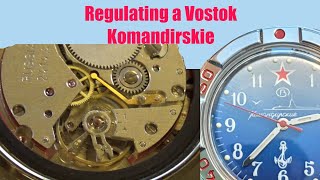 Regulating a Vostok Komandirskie [upl. by Edna539]