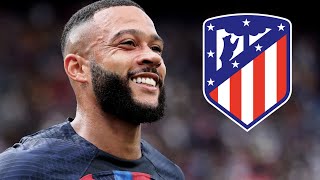 Memphis Depay  2023  Atletico Madrid Highlights  Skills  Goals  Assists  Dribbles [upl. by Ahsekat142]