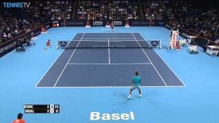 Basel 2014 Friday Hot Shot Coric Nadal [upl. by Hilel249]