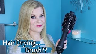 Revlon OneStep Hair Dryer amp Volumizer Hot Air Brush ReviewFirst Impressions  Makeup Your Mind [upl. by Nugent]